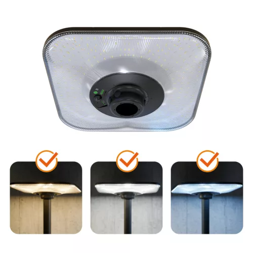 Park light Solar LED SOLSUMI SQUARE 25W 3CCT IP54 Kobi Premium