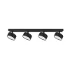 Ceiling spot lamp LUNVIGO 4xGX53 black Kobi