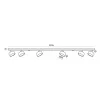 Ceiling spot lamp LUNVIGO 6xGX53 black Kobi