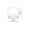 Downlight OH12 S 1xGX53 white Kobi