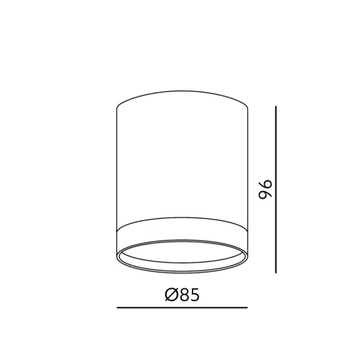 Downlight OH12 1xGX53 white Kobi