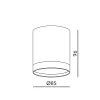 Downlight OH12 1xGX53 black Kobi