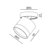 Downlight OH12 F 1xGX53 black Kobi