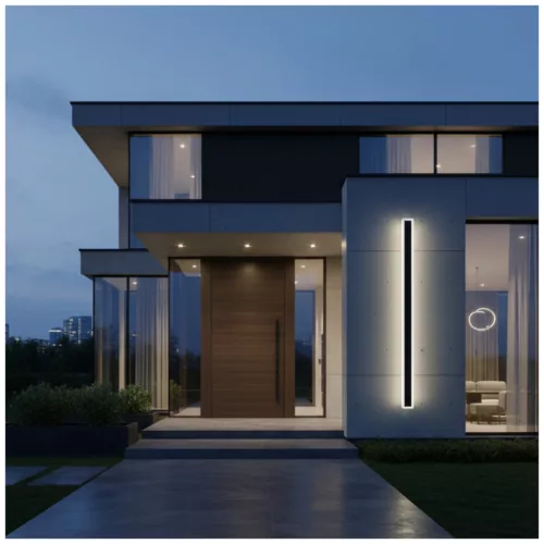 Garden wall lamp LED MIRANA S 25W 120cm 4000K IP44 black Kobi