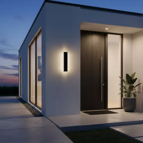 Garden wall lamp LED MIRANA 8W 30cm 4000K IP44 black Kobi