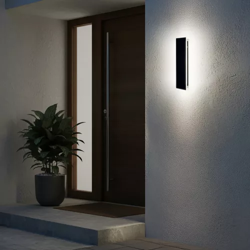 Garden wall lamp LED MIRANA 8W 30cm 4000K IP44 black Kobi