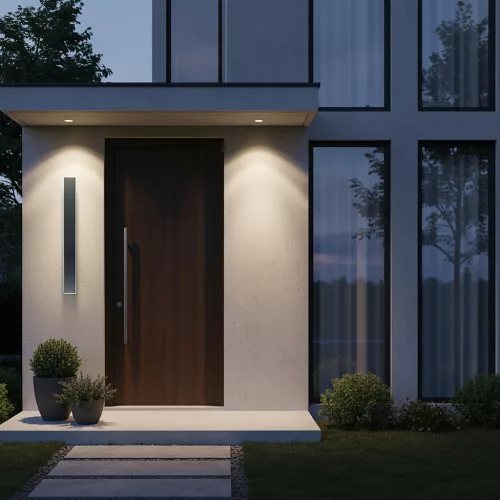 Garden wall lamp LED MIRANA 12W 60cm 4000K IP44 black Kobi