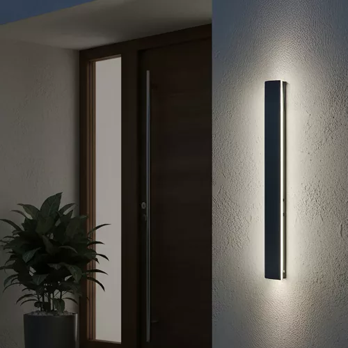 Garden wall lamp LED MIRANA 12W 60cm 4000K IP44 black Kobi