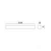 Linear fixture LED KOLINE K2 20-30-40W 3CCT UGR Go back