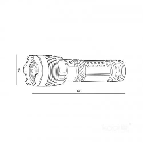 Flashlight LED X-MPR 10 6000K LED2B