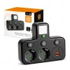 Splitter LINEA PRO FL3 2 sockets+2USB/1USB-C 4000K black Kobi