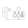 Splitter LINEA PRO FL3 2 sockets+2USB/1USB-C 4000K black Kobi