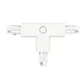 Connector for 3-circuit track T LEFT white Kobi