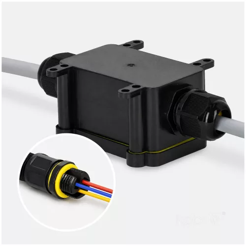 Waterproof connector HERMELINKx2 3x0,5-2,5mm² 4-8mm IP68 Kobi