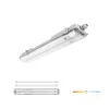 Waterproof set HERMETIC G2 2x60 + 2x LED T8 9W 4000K IP65 Kobi