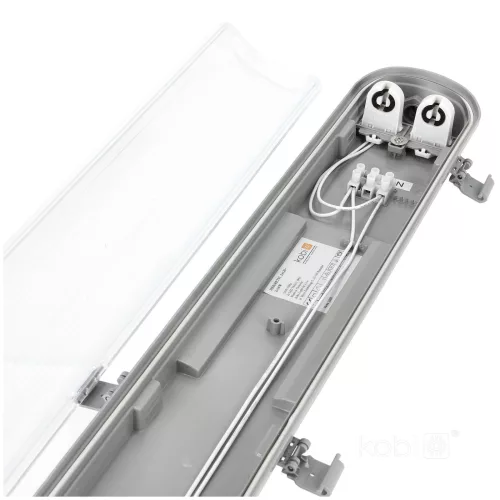 Waterproof set HERMETIC G2 2x60 + 2x LED T8 9W 4000K IP65 Kobi