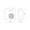 Fan heater MISTRAL G2 2000W white Kobi Windstar