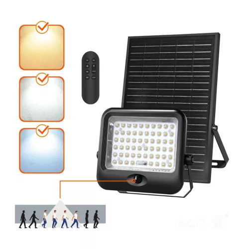 Solar floodlight LED MHCS G2 35W 3CCT IP65 Kobi Premium