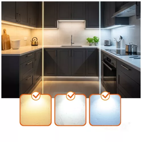 LED stripe TRAMO 608 COB 5m 3CCT 24V IP65 Kobi Premium