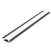 Recessed profile P02 black + milky cover 1m Kobi