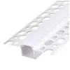 Recessed profile KG01 white + milky cover 1m Kobi