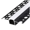 Recessed profile KG01 black + milky cover 2m Kobi