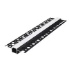 Recessed profile KG01 black + milky cover 2m Kobi