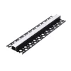 Recessed profile KG02 black + milky cover 2m Kobi
