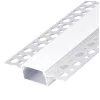 Recessed profile KG03 anodized silver + milky cover 2m Kobi