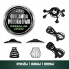 SET CRETE Garland 5m + cable 5m + 5x lampshade D1