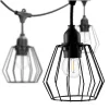 SET CRETE Garland 10m + cable 5m + 10x lampshade D1