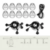 SET CRETE Garland 10m + cable 5m + 10x lampshade D1