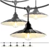 SET CRETE Garland 5m + cable 10m + 5x lampshade M1