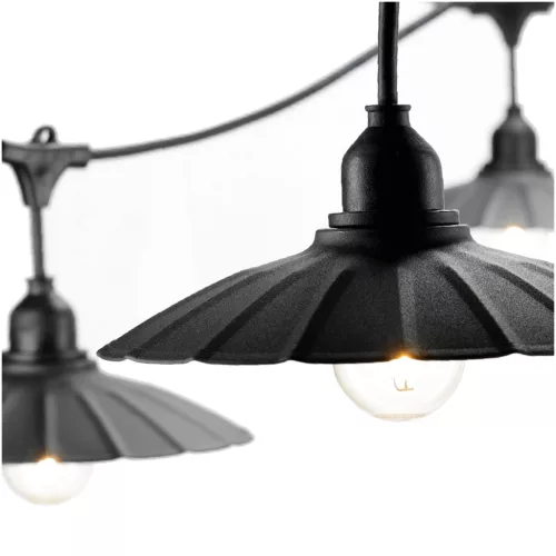SET CRETE Garland 5m + cable 10m + 5x lampshade M1