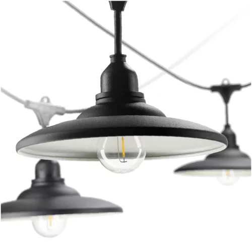 SET CRETE Garland 5m + cable 10m + 5x lampshade M2