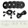 SET CRETE Garland 5m + cable 10m + 5x lampshade M2