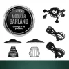 SET CRETE Garland 5m + cable 10m + 5x lampshade M2