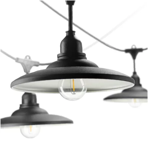 SET CRETE Garland 10m + cable 10m + 10x lampshade M2