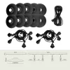 SET CRETE Garland 10m + cable 10m + 10x lampshade M2
