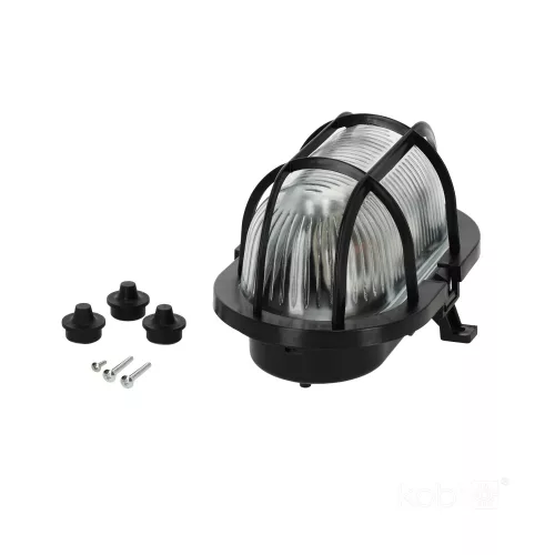 SOMA PC 1xE27 60 plastic mesh black Kobi