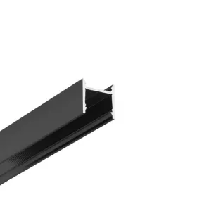 TOPMET LED-profil LEVEL12 C/U1 2000 mm eloxált fekete