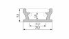 LED Labs LUMINES LED-profil TERRA 1000 mm lakkozott fekete