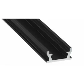 LED Labs LUMINES LED-profil TERRA 2000 mm lakkozott fekete