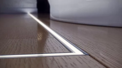LED Labs LUMINES LED-profil TERRA 2000 mm lakkozott fekete