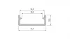LED Labs LUMINES LED-profil DUAL 1000 mm eloxált fekete