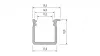 LED Labs LUMINES LED-profil J 2000 mm lakkozott fehér
