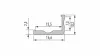 LED Labs LUMINES LED-profil F 1000 mm natúr
