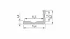 LED Labs LUMINES LED-profil F 1000 mm eloxált ezüst