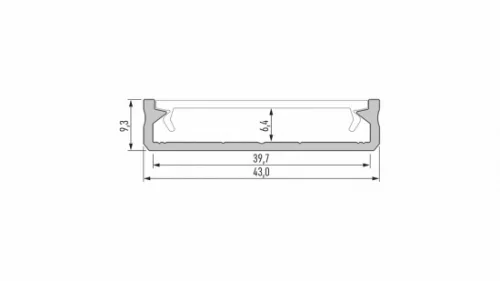 LED Labs LUMINES LED-profil SOLIS 1000 mm eloxált ezüst