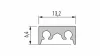 LED Labs LUMINES LED-profil COSMO M1 1000 mm 